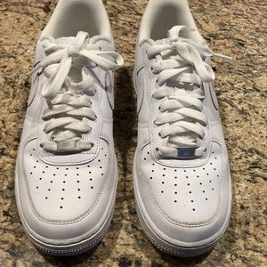 Nike Air Force 1 All-white Men's Tennis Shoes Size 9.5